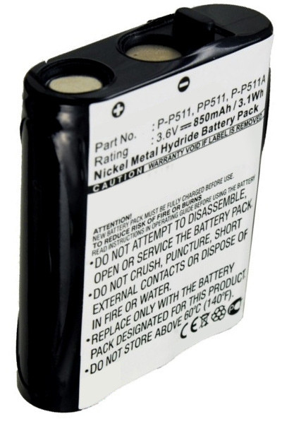 Sanyo GESPCF10 / TYPE 24 / P-P511 accu (850 mAh, 123accu huismerk)  ASA00906 - 1