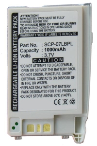 Sanyo SCP-07LBPL accu (1000 mAh, 123accu huismerk)  ASA00163