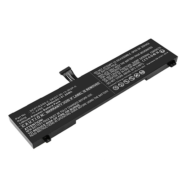 Schenker GKIDT-00-13-3S2P-0 accu (11.4 V, 8000 mAh, 123accu huismerk)  ASC00055 - 1