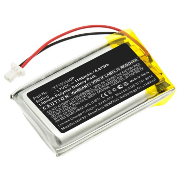 Sena YT102540P accu (3.7 V, 1100 mAh, 123accu huismerk)  ASE00147 - 1