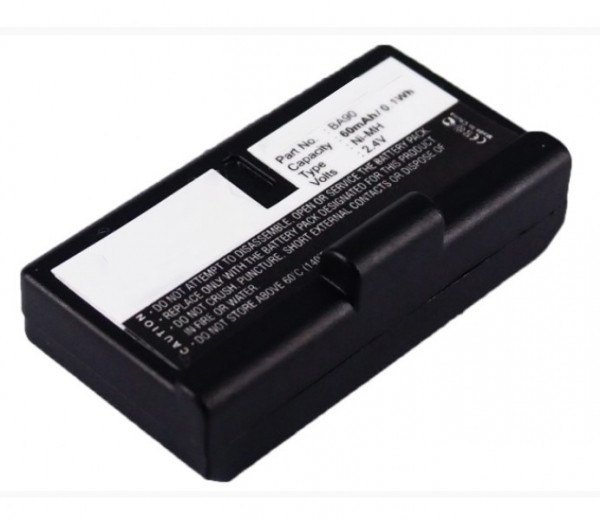 Sennheiser BA90 / BA 90 accu (2.4 V, 60 mAh, 123accu huismerk)  ASE00014 - 1
