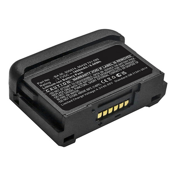 Sennheiser BA 30 / 505974 / 56429 701 095 accu (3.7 V, 1800 mAh, 123accu huismerk)  ASE00139 - 1