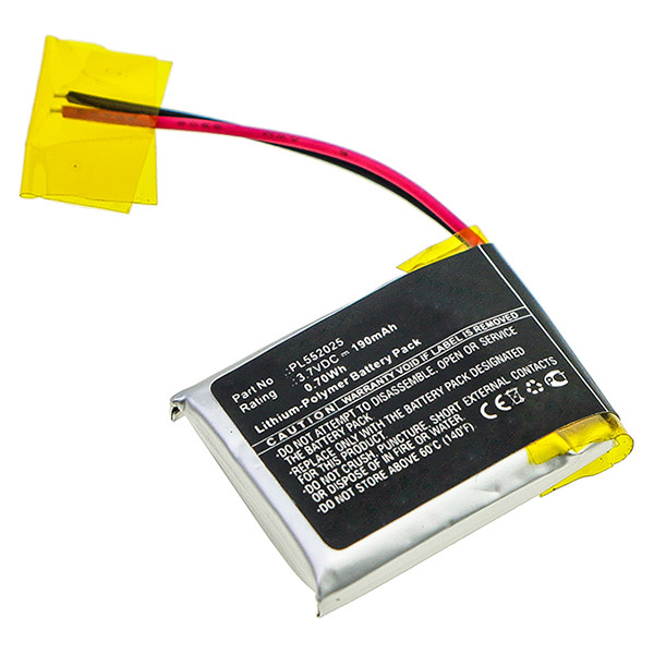 Shark PL552025 accu (3.7 V, 190 mAh, 123accu huismerk)  ASH00209 - 1