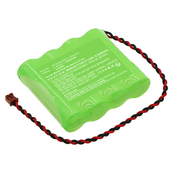 Shimpo OSA312 / FVE-BAT / KRO6AA4 accu (4.8 V, 2000 mAh, 123accu huismerk)  ASH00221 - 1