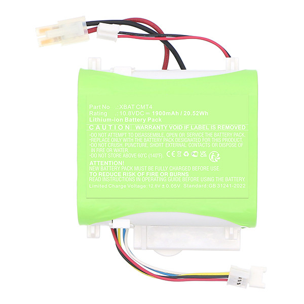 Shure 95A43507 /  SB904 accu (3.7 V, 3400 mAh, 123accu huismerk) ASH00255 - 3