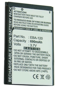 Siemens EBA-120 accu (690 mAh, 123accu huismerk)  ASI00042