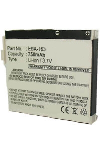 Siemens EBA-163 accu (750 mAh, 123accu huismerk)  ASI00024