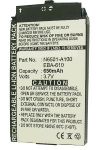 Siemens N6501-A100 / EBA-610 accu (650 mAh, 123accu huismerk)  ASI00015 - 1