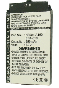 Siemens N6501-A100 / EBA-610 accu (650 mAh, 123accu huismerk)  ASI00015