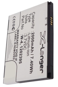 Sierra Wireless W-4 / 1202395 accu (2000 mAh, 123accu huismerk)  ASI00100