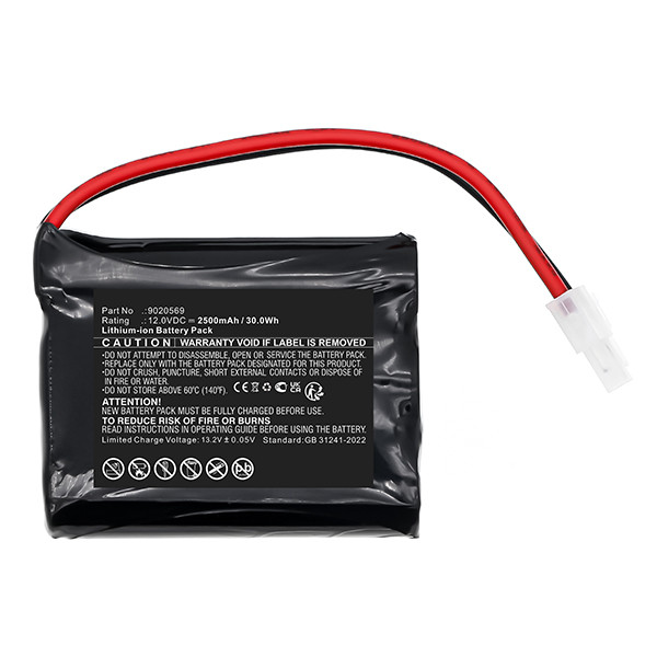 Simu 9020569 accu (12 V, 2500 mAh, 123accu huismerk) ASI00243 - 2