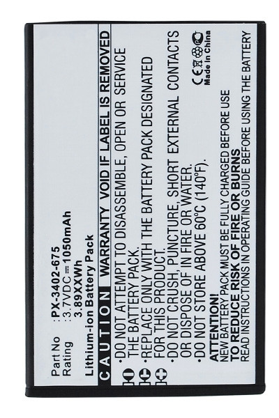 Simvalley PX-3402 / PX-3402-675 / PX-3402-912 accu (1050 mAh, 123accu huismerk) ASI00107 - 1