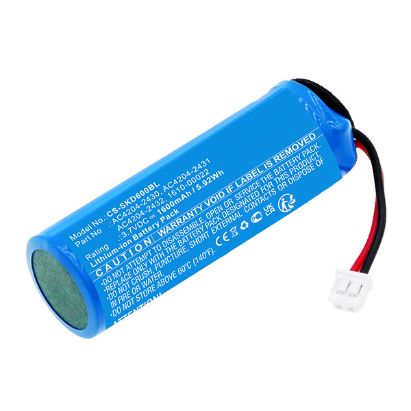 Socket Mobile 1610-00017 / AC4204-2430 accu (3.7 V, 1600 mAh, 123accu huismerk) ASO01119 - 1