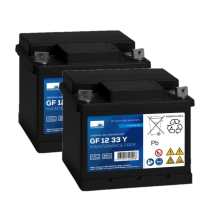 2 stuks: Sonnenschein GF12 33 Y / GF12 033 Y Deep Cycle Gel accu's (12V, 38Ah) ASO01281