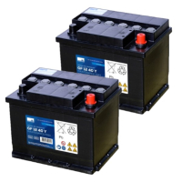 2 stuks: Sonnenschein GF12 40 Y / GF12 040 Y Deep Cycle Gel accu's (12V, 48 Ah) ASO01230