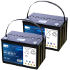 2 stuks: Sonnenschein  GF12 52 Y / GF12-52Y  Deep Cycle Gel accu's (12V 60 Ah) ASO01248 - 1