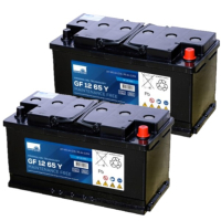 2 stuks: Sonnenschein GF12 65 Y / GF12 065 Y Deep Cycle Gel accu's (12V, 78Ah) ASO01254