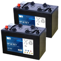 2 stuks: Sonnenschein GF12 72 Y / GF12 072 Y Deep Cycle Gel accu's (12V, 80Ah) ASO01256