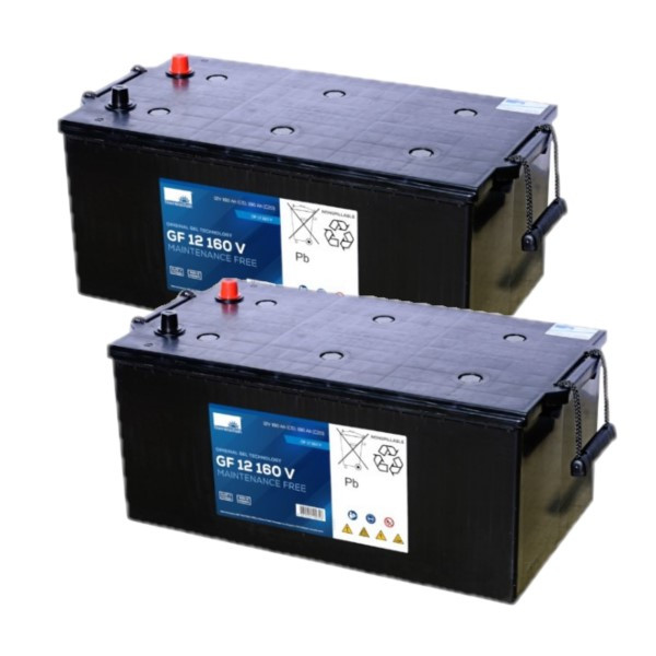 2 stuks: Sonnenschein GF 12 160 V / GF12160V Deep Cycle Gel accu's (12V, 196 Ah) ASO01261 - 1