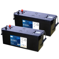 2 stuks: Sonnenschein GF 12 90 V / GF12090V Deep Cycle Gel accu's (12V, 98 Ah) ASO01260