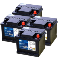 4 stuks: Sonnenschein GF12 33 Y / GF12 033 Y Deep Cycle Gel accu's (12V, 38Ah) ASO01236