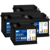4 stuks: Sonnenschein GF12 33 Y / GF12 033 Y Deep Cycle Gel accu's (12V, 38Ah) ASO01282 - 1