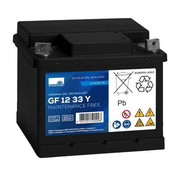 Sonnenschein GF12 33 Y / GF12 033 Y Deep Cycle Gel accu (12V, 38Ah) ASO01280 - 1
