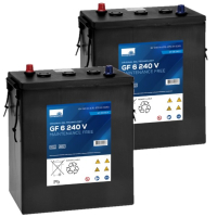 2 stuks: Sonnenschein GF6-240 V / GF6 240 V Deep Cycle Gel accu's (6V, 270 Ah) ASO01161
