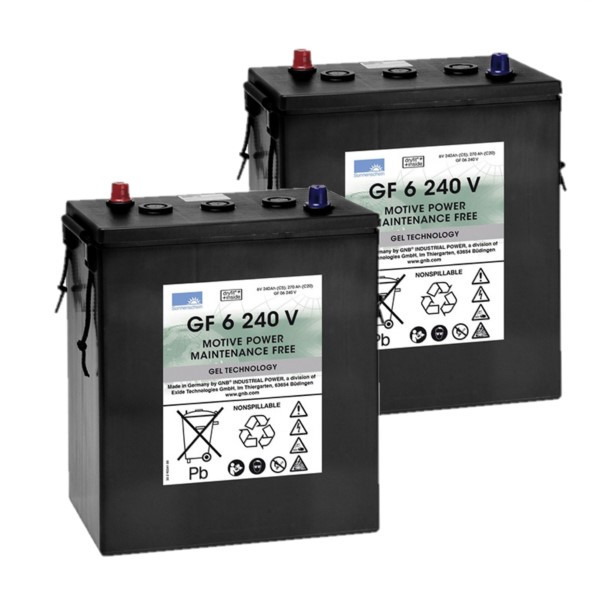 2 stuks: Sonnenschein GF 6 240 V / GF6240V Gel accu's (6V, 270 Ah) ASO01161 - 1