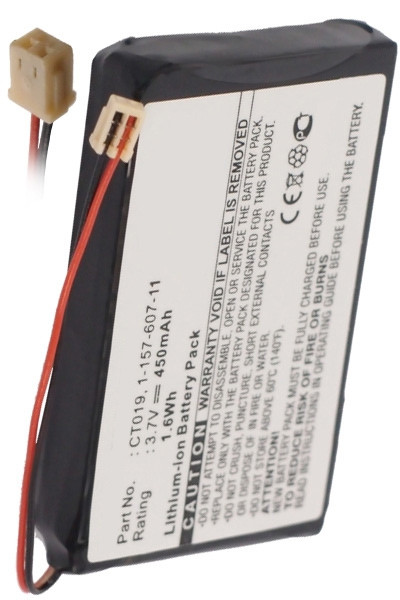 Sony 1-157-607-11 / CT019 accu (450 mAh, 123accu huismerk)  ASO00239 - 1