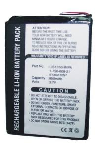 Sony 1-756-608-21 / LIS1356HNPA / 5Y30A1697 accu (850 mAh, 123accu huismerk)  ASO00238