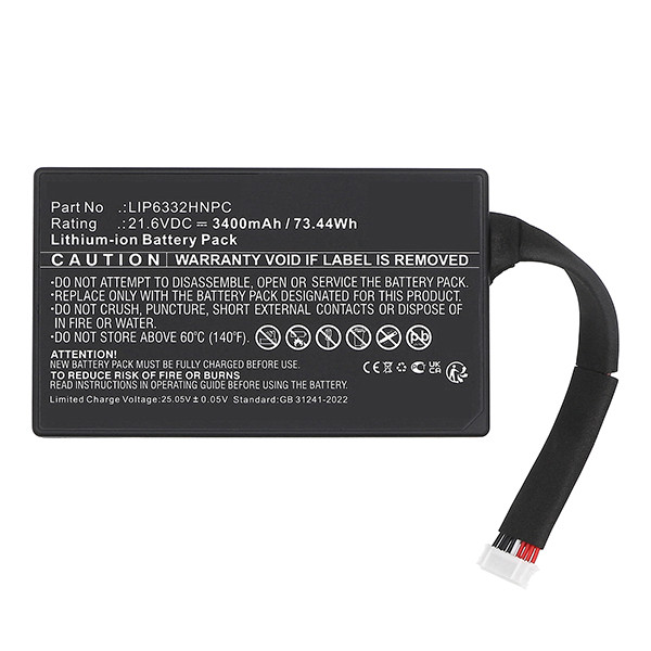 Sony 1-853-679-11 / LIP6332HNPC accu (21.6 V, 3400 mAh, 123accu huismerk) ASO01222 - 1