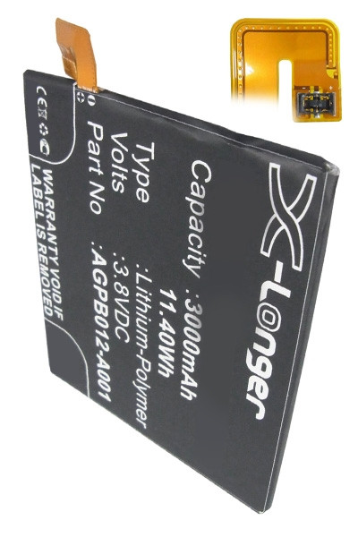 Sony 1277-4767.1 / AGPB012-A001 accu (3000 mAh, 123accu huismerk)  ASO00460 - 1