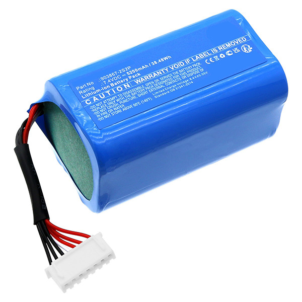 Sony 903867-2S2P accu (7.4 V, 5200 mAh, 123accu huismerk) ASO01191 - 1