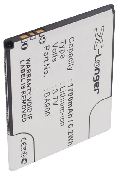Sony BA900 accu (1700 mAh, 123accu huismerk)  ASO00096 - 1