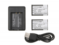 Sony BC-DCY / NP-BX1 accu's en USB-Lader (1150 mAh, 123accu huismerk)  ASO00809