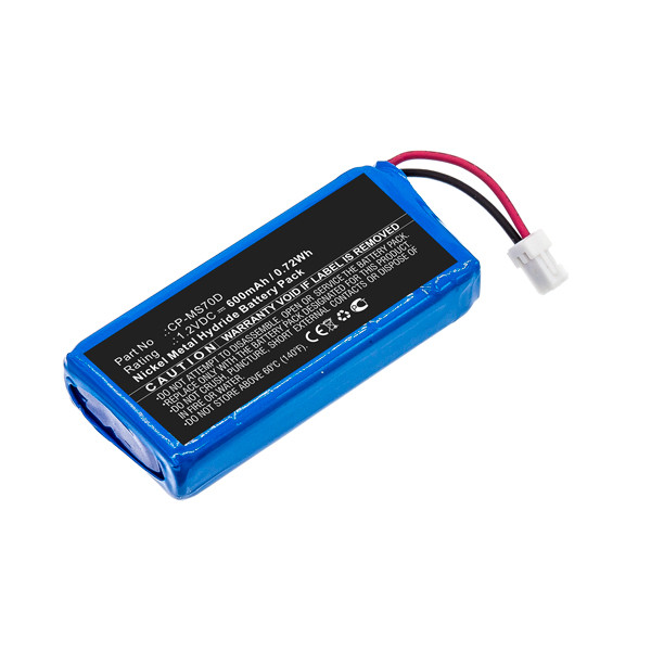 Sony CP-MS70D / NW-MS70D accu (1.2 V, 600 mAh, 123accu huismerk)  ASO01064 - 1