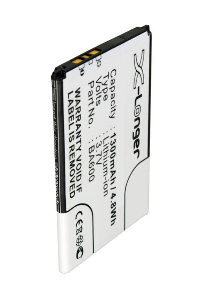Sony Ericsson BA600 accu (1300 mAh, 123accu huismerk)  ASO00653 - 1