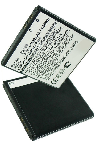 Sony Ericsson BA700 accu (1000 mAh, 123accu huismerk)  ASO00694 - 1