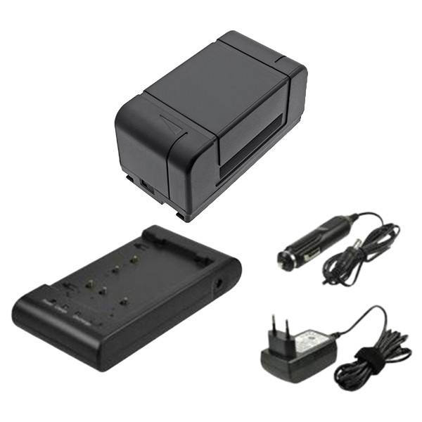 Sony NP-66H / NP-55 / NP-33 accu met oplader (6 V, 4200 mAh, 123accu huismerk) ASO01274 - 1