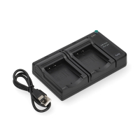 Sony NP-BG1 / NP-FG1 USB-C double slot oplader (4.2V, 0.7A, 123accu huismerk) ASO01215