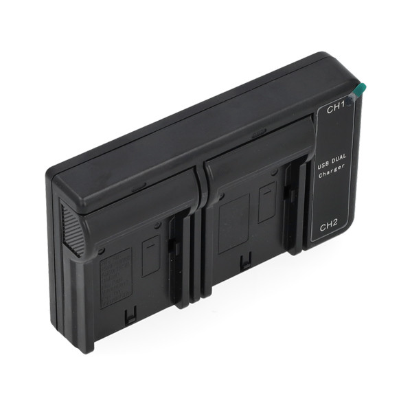 Sony NP-F550 / NP-F750 / NP-F970 USB-C double slot oplader (123accu huismerk) ASO01212 - 2