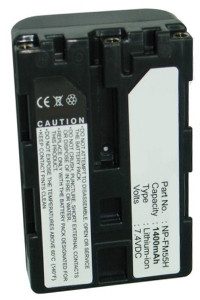 Sony NP-FM55H accu (7.4 V, 1400 mAh, 123accu huismerk) ASO00067