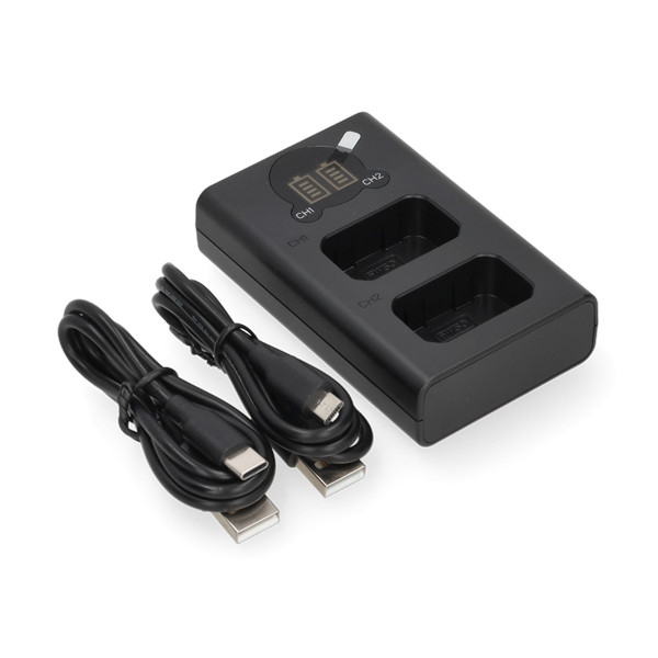 Sony NP-FW50 USB-C double slot oplader (8.4V, 0.7A, 123accu huismerk) ASO01210 - 1