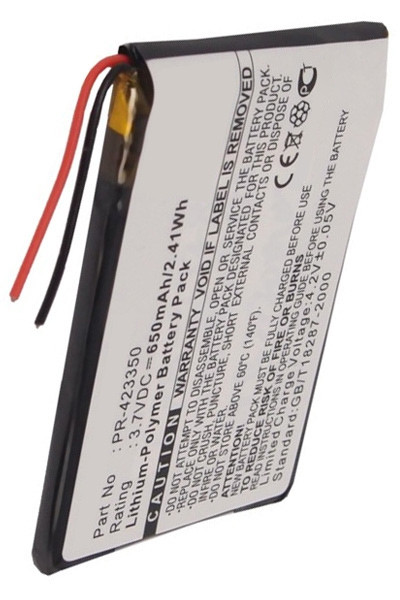 Sony PR-423350 / 1-756-920-21 / 1-756-920-31 accu (3.7 V, 650 mAh, 123accu huismerk) ASO01024 - 1