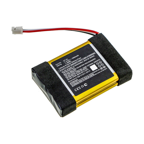 Sony ST-02 accu (7.4 V, 1000 mAh, 123accu huismerk) ASO01066 - 1