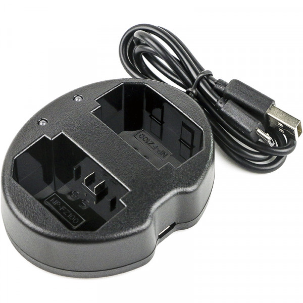 Sony USB lader voor 2 x NP-FZ100 accu (123accu huismerk)  ASO00967 - 1