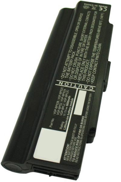 Sony VGP-BPS2C / VGP-BPS2A / VGP-BPS2B accu zwart (11.1 V, 6600 mAh, 123accu huismerk)  ASO00288 - 1