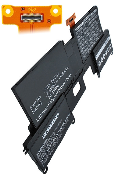Sony VGP-BPS37 accu (7.5 V, 4120 mAh, 123accu huismerk)  ASO00467 - 1