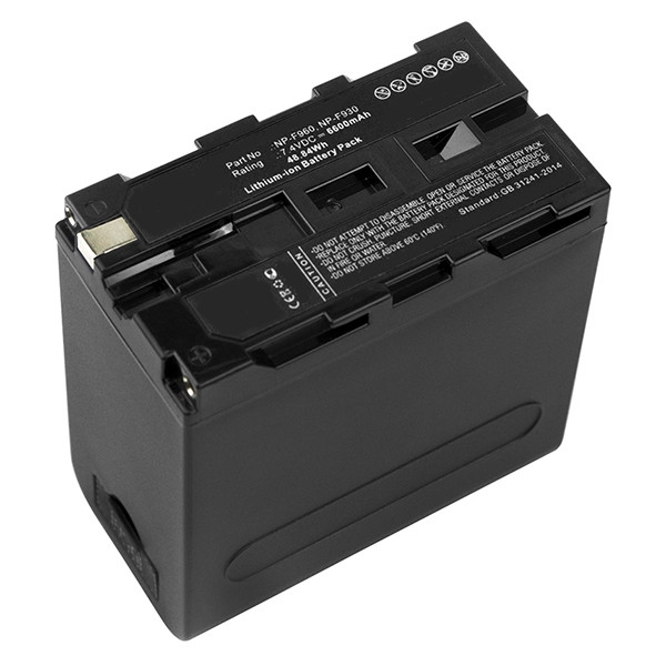 Sony XL-B2 / XL-B3 / NP-F930 accu (7.4 V, 6600 mAh, 123accu huismerk) ASO00848 - 1